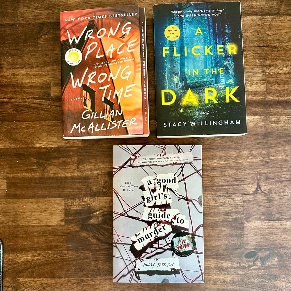 Set of Three Mystery Novels